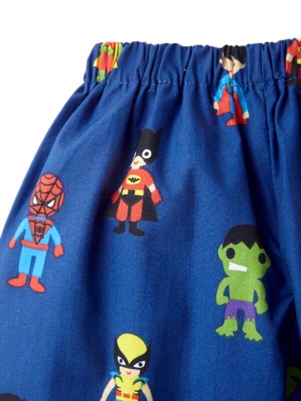 Kids Sleepsuit for Baby Boy’s and Girl’s Topwear and Pajamas Set Long Sleeve Sleepwear Baby Clothing Sets - Blue Superhero Theme - Image 6