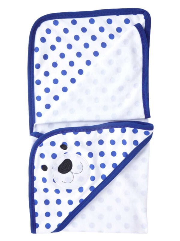 Baby Flannel hooded towels for new born Polka Dot Printed Bath Towel for Boys and Girls Infants kids towel - Image 3