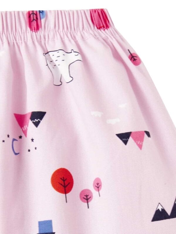 Kids Sleepsuit for Baby Boy’s and Girl’s Topwear and Pajamas Set Long Sleeve Sleepwear Baby Clothing Sets - Peach Bear Print - Image 6