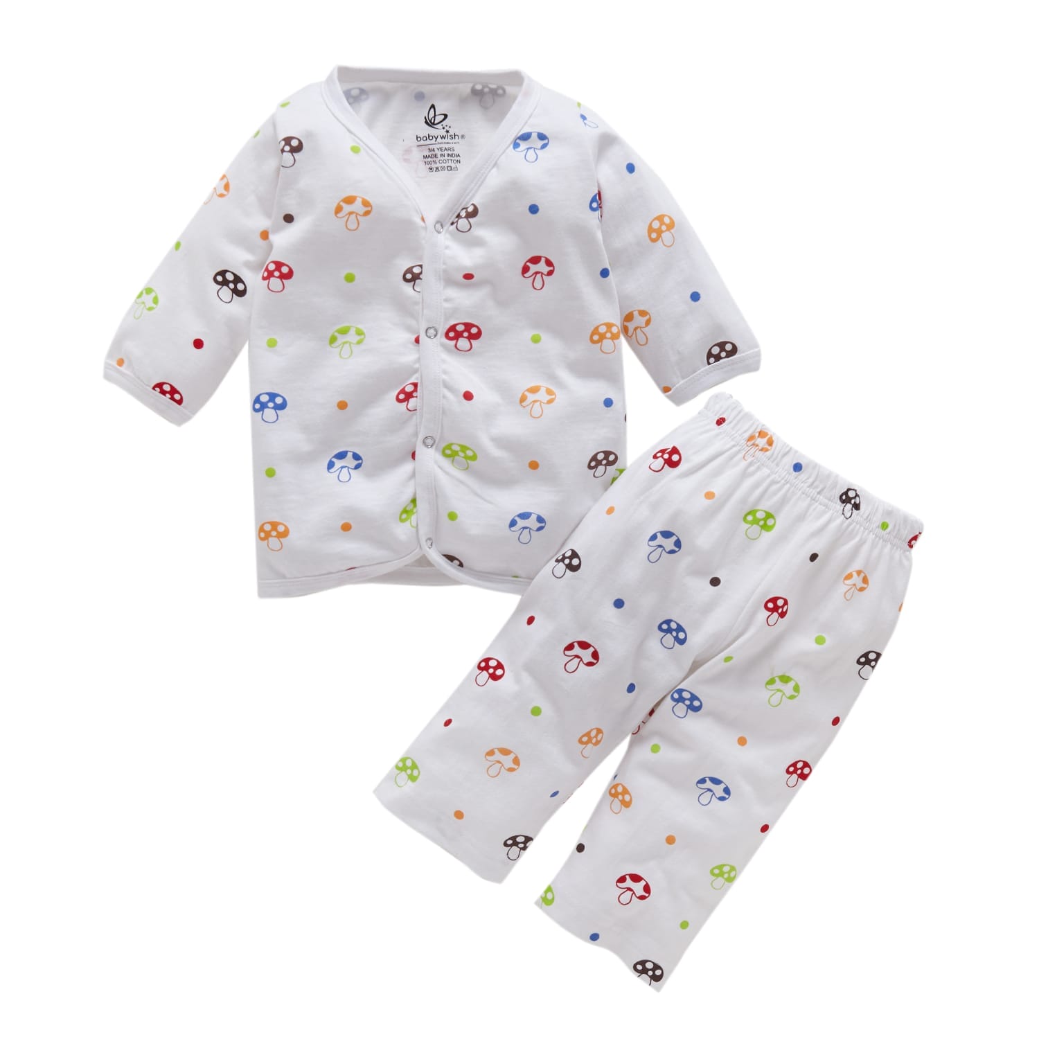 Baby Clothing Set Full Sleeve Jhabla for New Born T shirt Pajama