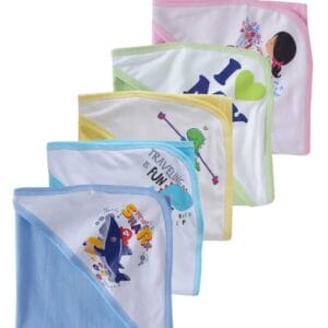 Baby Hooded Towels for Newborn – Combo Multicolor Bath Towels for Boys & Girls, Soft and Absorbent Hooded Towels for Infants and Kids, Cozy Baby Bath Wraps