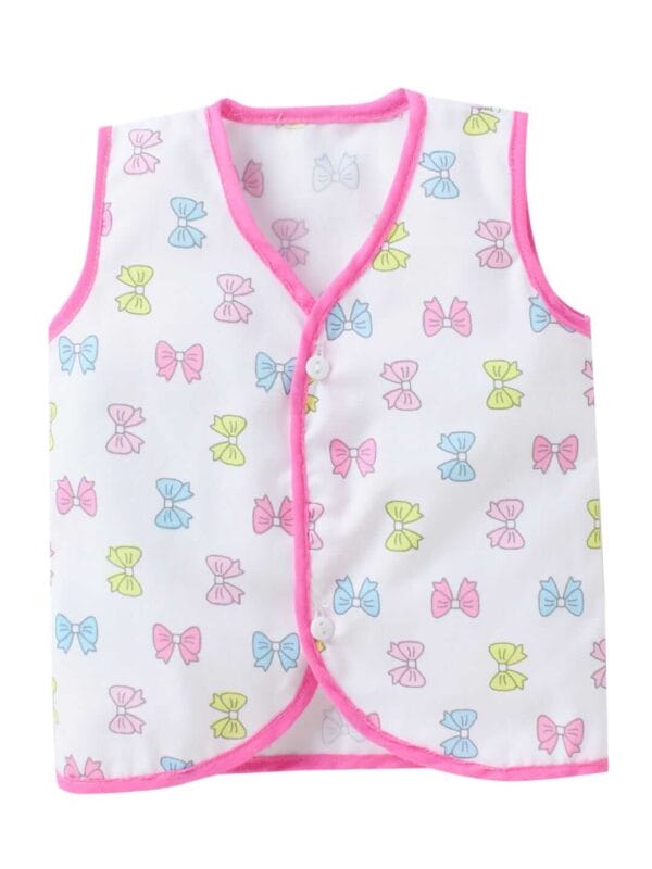 Babywish Baby Girl Cotton Frock Newborn Girl Knee Length Sleeveless Dress Printed - Image 8