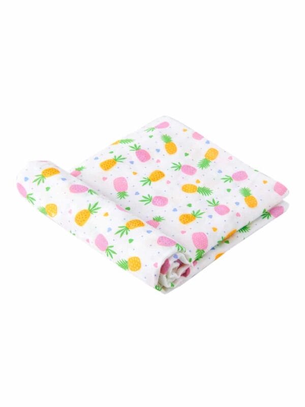 Muslin Swaddle Blankets 100% Organic for newborn Baby Multipurpose Infant Swaddle 112x112cm