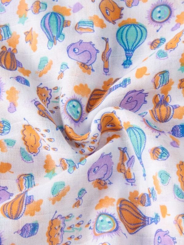 Muslin Swaddle Blankets 100% Organic for newborn Baby Multipurpose Infant Swaddle 112x112cm - Image 3