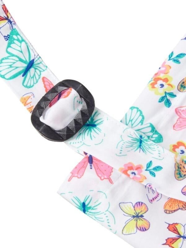 Nursing covers for Mother Breathable feeding cover for Breastfeeding 360° Coverage Protection Cover - White Butterfly Garden - Image 4