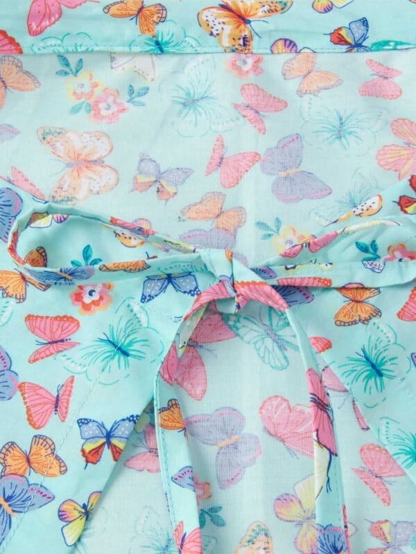 Nursing covers for Mother Breathable feeding cover for Breastfeeding 360° Coverage Protection Cover - Mint Butterfly Garden - Image 5