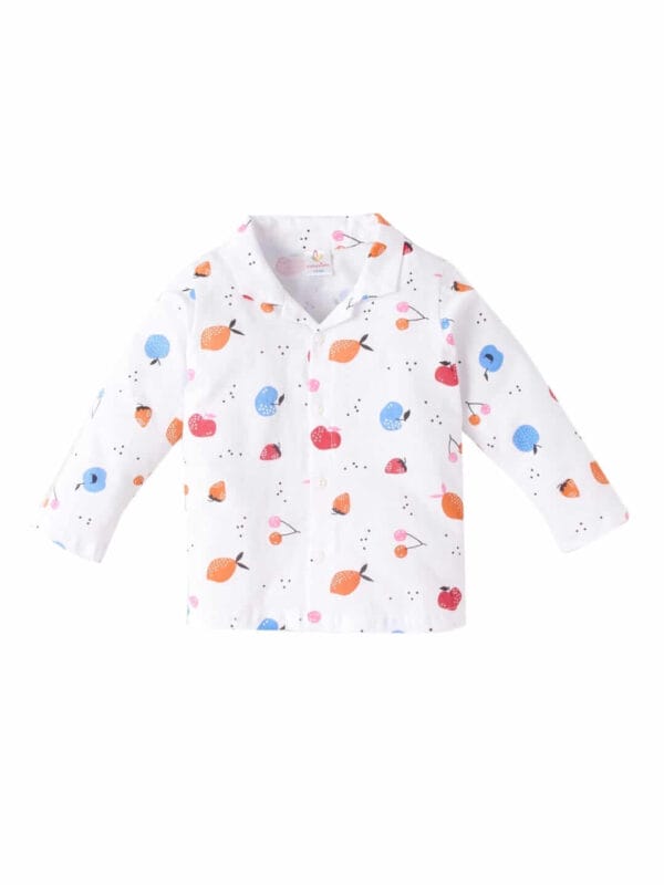 Kids Sleepsuit for Baby Boy’s and Girl’s Topwear and Pajamas Set Long Sleeve Sleepwear Baby Clothing Sets - Fruit Island - Image 2