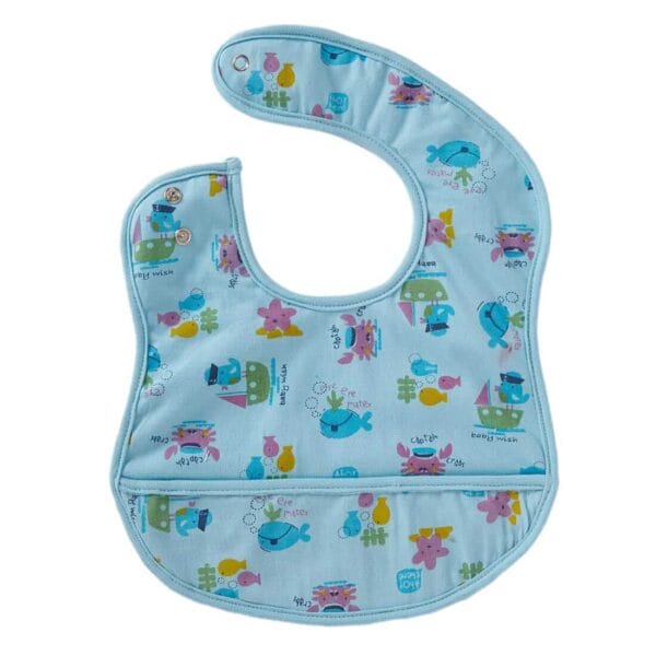 Bibs for Baby, 3-Layers Waterproof Baby Bib Food Catcher with Pocket Bibs - Image 3