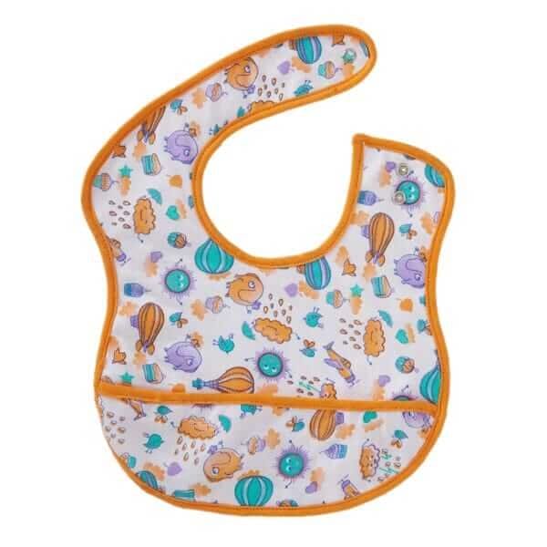 Bibs for Baby, 3-Layers Waterproof Baby Bib Food Catcher with Pocket Bibs - Image 4