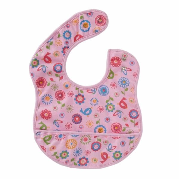 Bibs for Baby, 3-Layers Waterproof Baby Bib Food Catcher with Pocket Bibs - Image 2