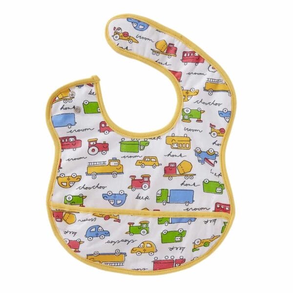 Bibs for Baby, 3-Layers Waterproof Baby Bib Food Catcher with Pocket Bibs - Image 2