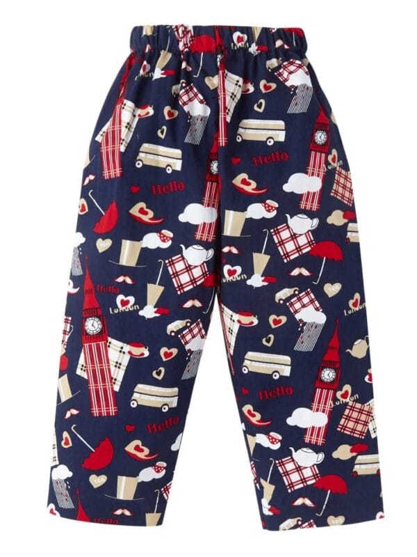 Kids Sleepsuit for Baby Boy’s and Girl’s Topwear and Pajamas Set Long Sleeve Sleepwear Baby Clothing Sets - Blue Clock Print - Image 4