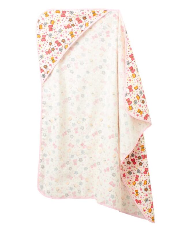 Baby Flannel hooded towels for new born Butterfly Printed Bath Towel for Boys and Girls Infants kids towel - Image 4