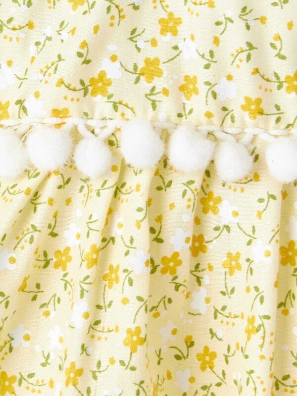 Babywish Baby Girl Cotton Frock Newborn Girl Knee Length Sleeveless Dress Floral Theme Printed - Image 4
