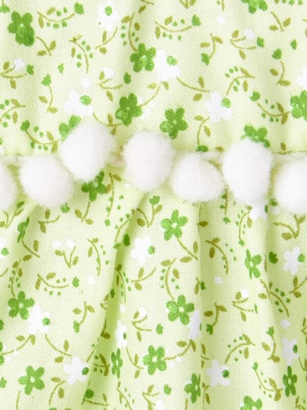 Babywish Baby Girl Cotton Frock Newborn Girl Knee Length Sleeveless Dress Floral Theme Printed - Image 10