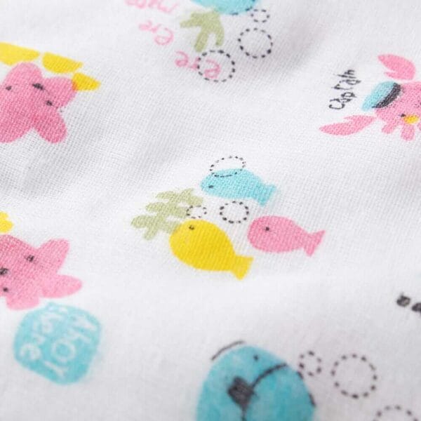 Muslin Swaddle Blankets 100% Organic for newborn Baby Multipurpose Infant Swaddle 112x112cm - Combo Pack of 2 - Image 6