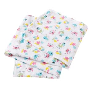 Muslin Swaddle Blankets 100% Organic for newborn Baby Multipurpose Infant Swaddle 112x112cm