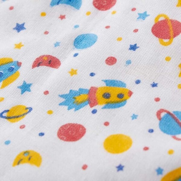 Muslin Swaddle Blankets 100% Organic for newborn Baby Multipurpose Infant Swaddle 112x112cm - Combo Pack of 2 - Image 7