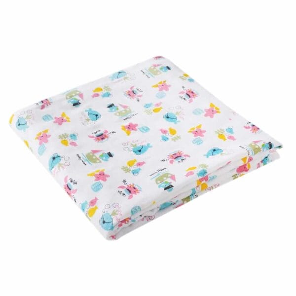 Muslin Swaddle Blankets 100% Organic for newborn Baby Multipurpose Infant Swaddle 112x112cm - Combo Pack of 2 - Image 5