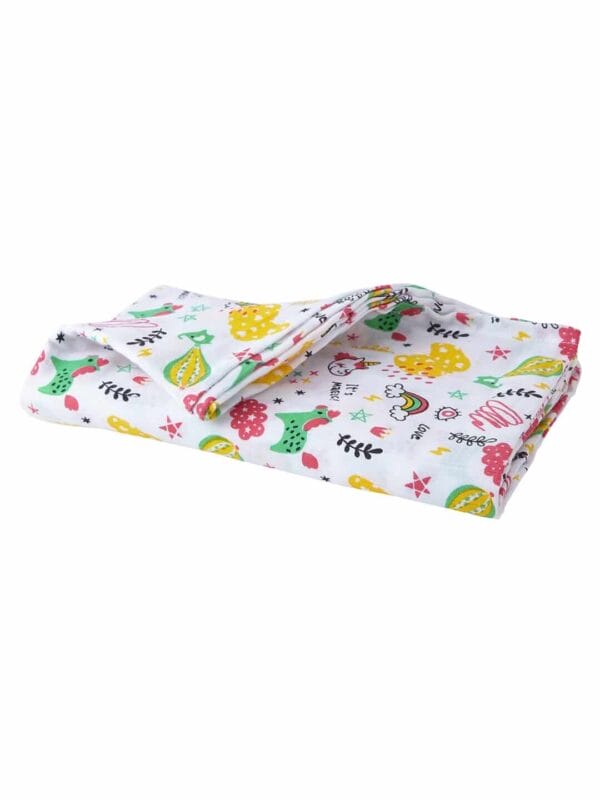 Muslin Swaddle Blankets 100% Organic for newborn Baby Multipurpose Infant Swaddle 112x112cm - Combo Pack of 2 - Image 2