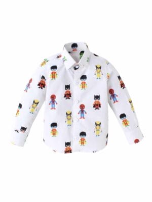 Kids Full Sleeve Shirt for Boy’s and Girl’s Super Hero Printed Theme Toddler Shirt Summer and Winter Top wear Kids Clothes