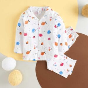 Kids Sleepsuit for Baby Boy’s and Girl’s Topwear and Pajamas Set Long Sleeve Sleepwear Baby Clothing Sets - Fruit Island