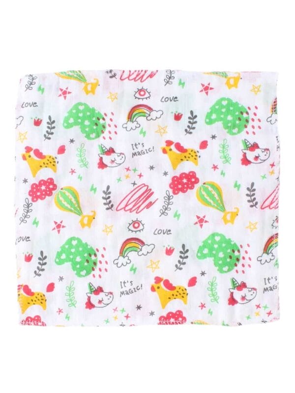 Baby Organic Muslin Washcloths for Newborn face hand towels Combo Pack - Multicolor - Image 5