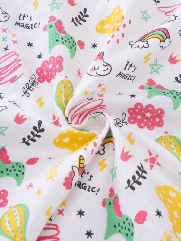Muslin Swaddle Blankets 100% Organic for newborn Baby Multipurpose Infant Swaddle 112x112cm - Combo Pack of 2 - Image 4