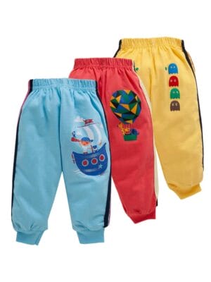 Kids Pajama Leggings Combo Set Pant for Boy's and Girl's Elastic Waist Newborn baby unisex TrackPant & leggings for kids