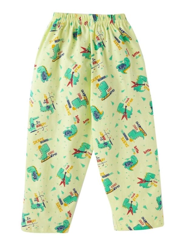 Kids Sleepsuit for Baby Boy’s and Girl’s Topwear and Pajamas Set Long Sleeve Sleepwear Baby Clothing Sets - Dino Theme - Image 4
