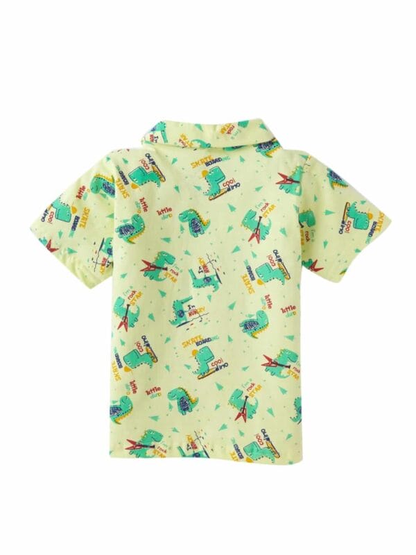 Kids Sleepsuit for Baby Boy’s and Girl’s Topwear and Pajamas Set Long Sleeve Sleepwear Baby Clothing Sets - Dino Theme - Image 3