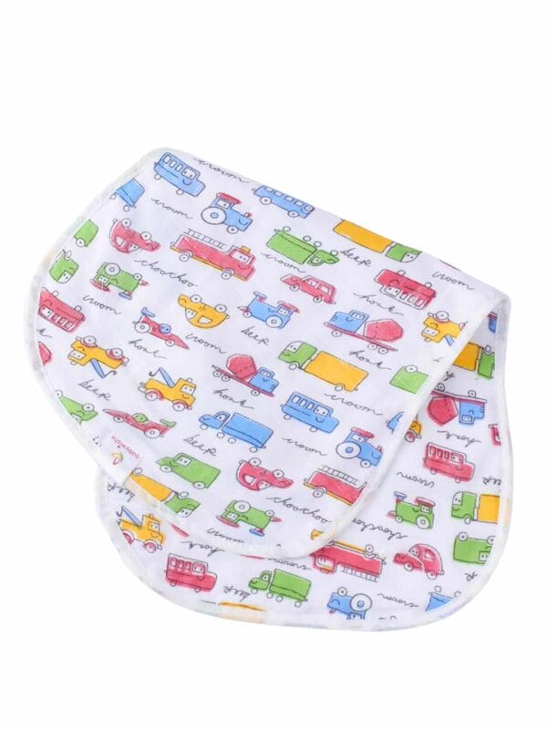 Organic Burp Cloths for Baby Boys and Girl Triple Layer Multipurpose Muslin Burp Gift set - Car,Space & Marine Theme Set of 3 - Image 5