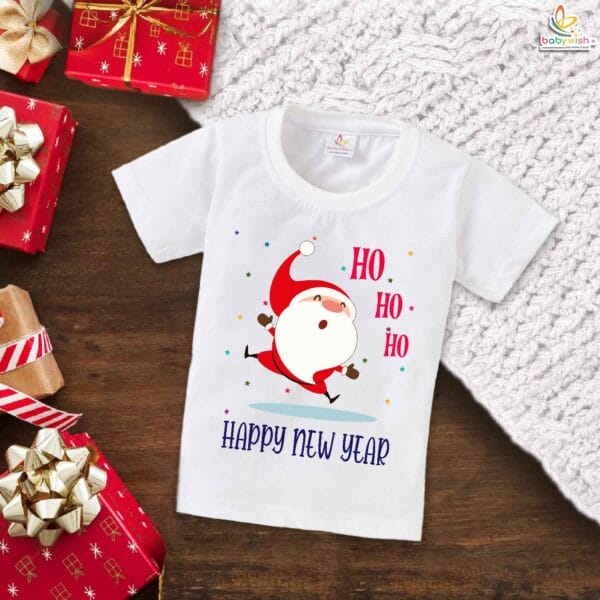 Babywish New Year T-shirt My First New Year T-shirt Santa On Happy New Year