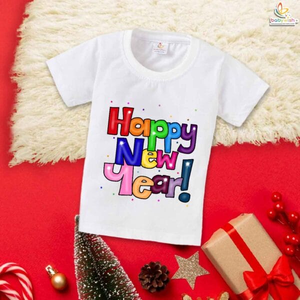 Babywish New Year T-shirt My First New Year T-shirt Wish You All Happy New Year