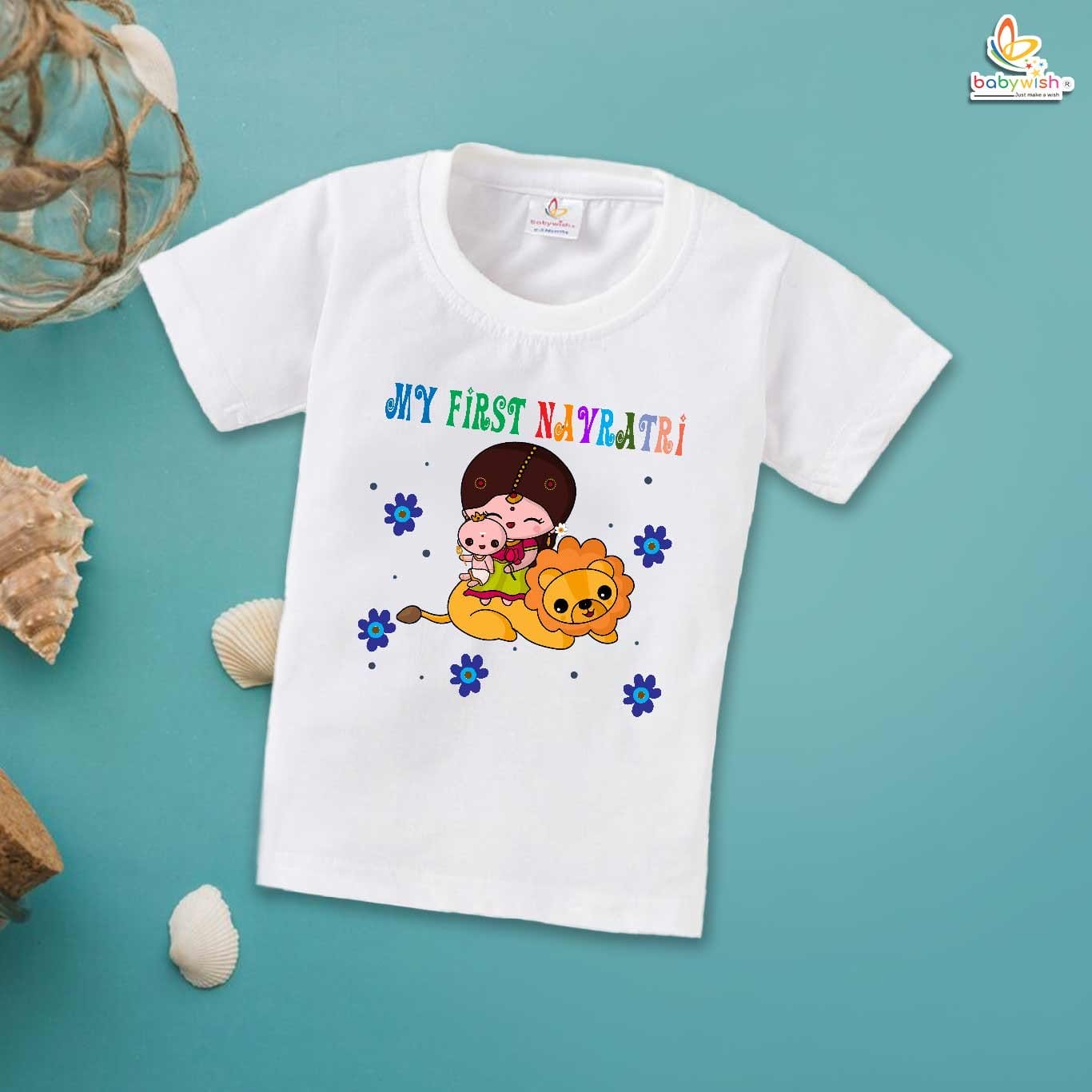 Babywish Baby Navratri T-shirt My First Dussehra Jai Mata Di Durga Pooja