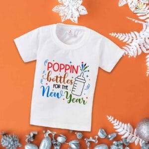 Babywish New Year T-shirt My First New Year T-shirt Poppin Bottles For The New Year