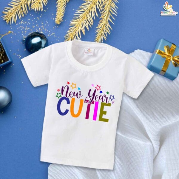 Babywish New Year T-shirt My First New Year T-shirt New Year Cutie Printed