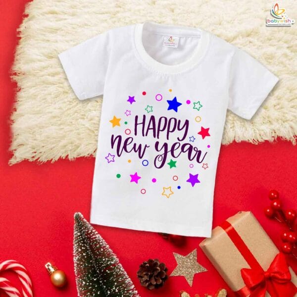 Babywish New Year T-shirt My First New Year T-shirt Happy New Year Star Group