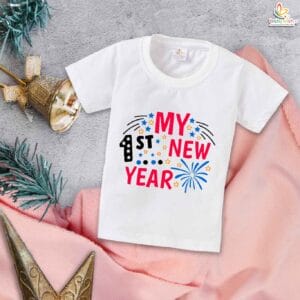 Babywish New Year T-shirt My First New Year T-shirt My First New Year Design Printed