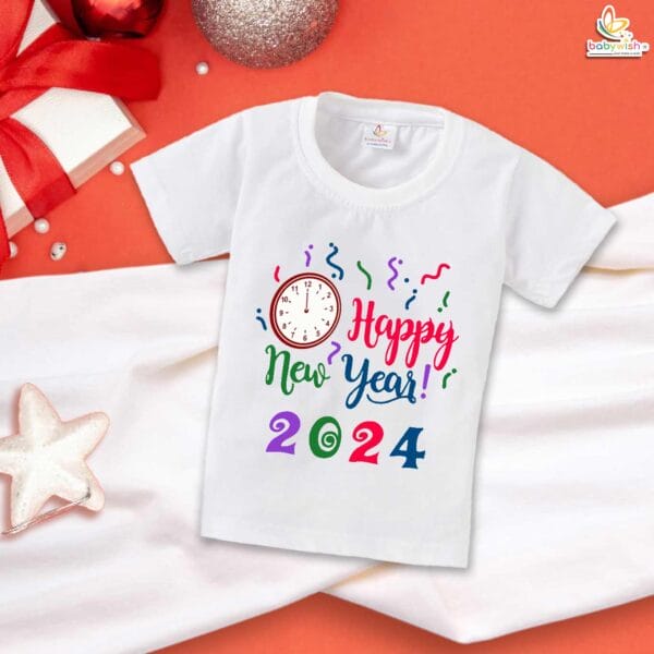 Babywish New Year T-shirt My First New Year T-shirt Happy New Year Clock Print