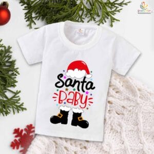 Babywish Christmas T-shirt My First Christmas T-shirt Santa Baby