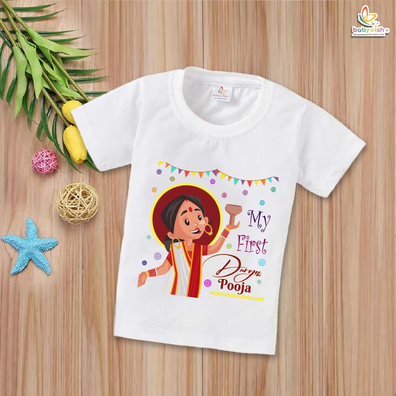 Babywish Baby Navratri T-shirt My First Dussehra My First Durga Pooja