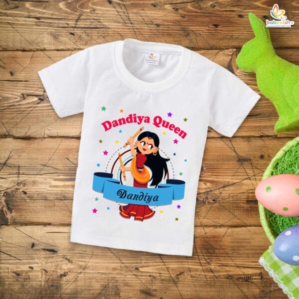 Babywish Baby Navratri T-shirt My First Dussehra Dandiya Queen