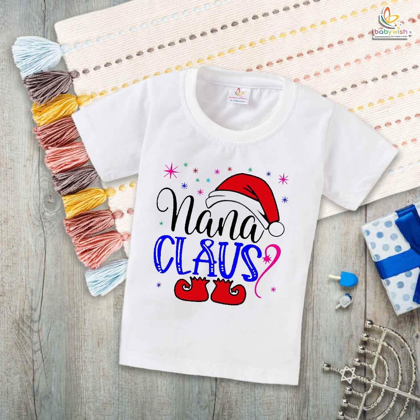Babywish Grandapa T-shirt My Grandapa T-shirt Nana Claus