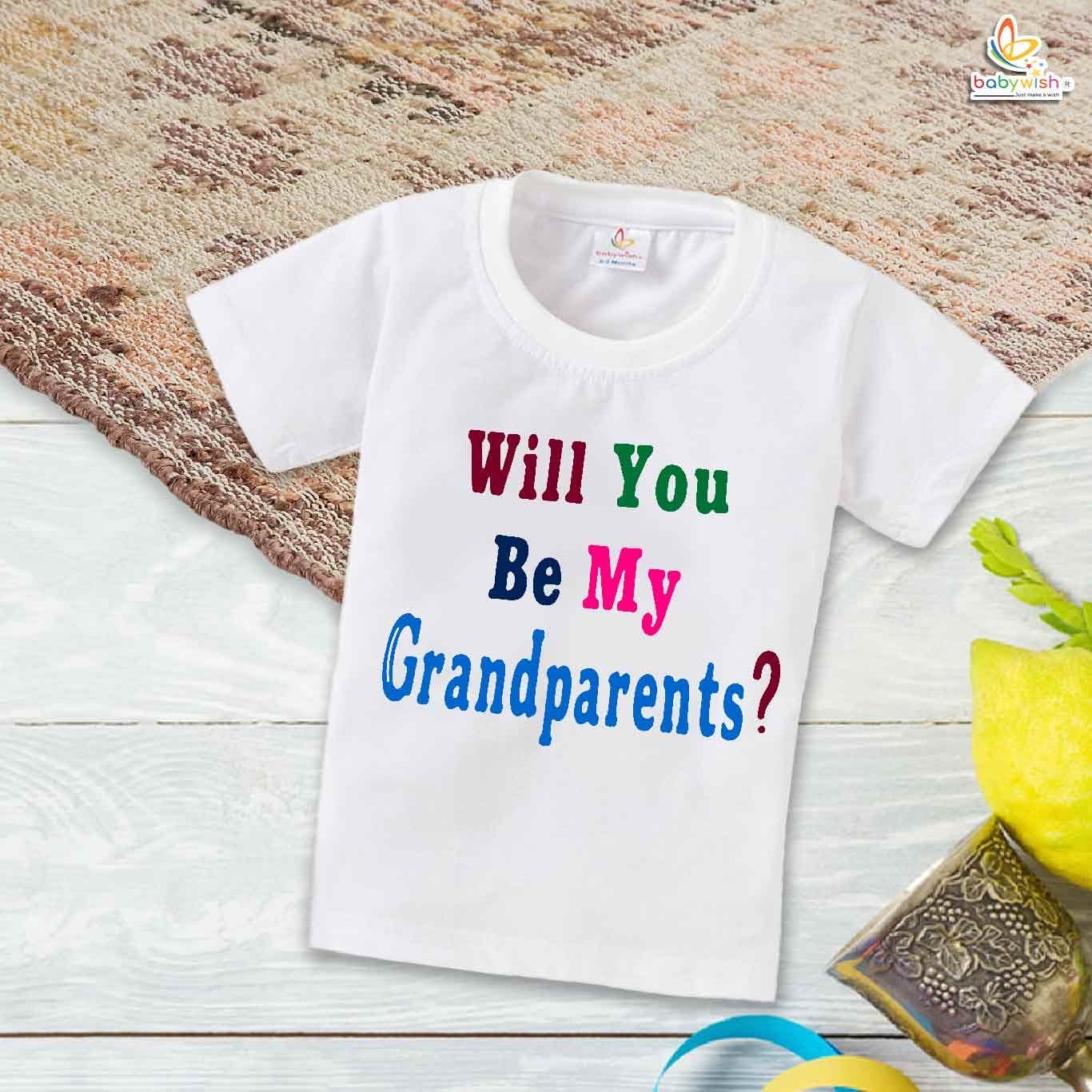 Babywish Grandapa T-shirt My Grandapa T-shirt Will you be my Grandparents?