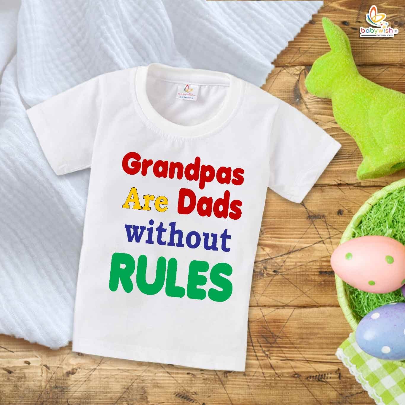 Babywish Grandapa T-shirt My Grandapa T-shirt Grandpas are dads without rules