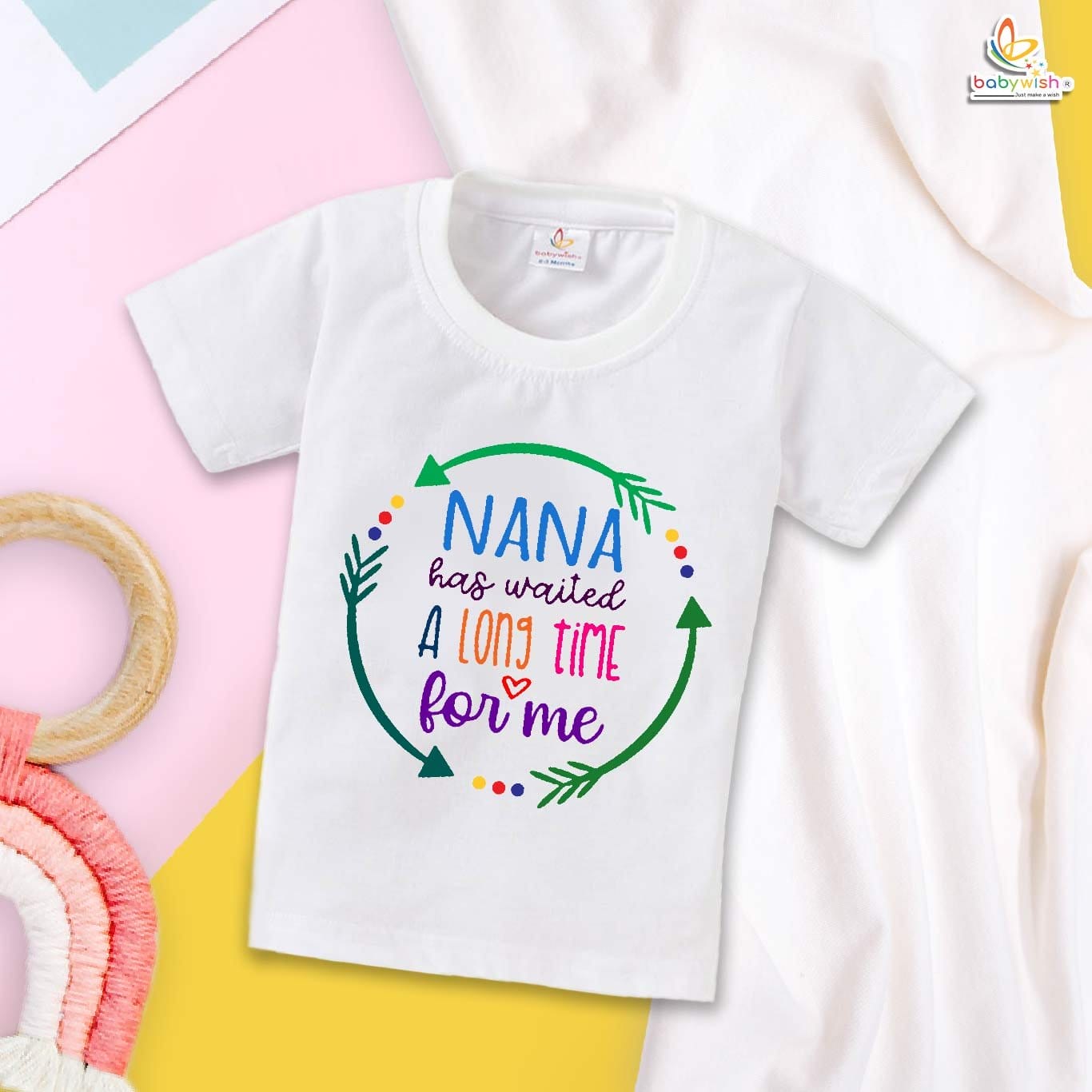 Babywish Naanu & Naani T-shirt My Naanu & Naani T-shirt Nana has waited a long time for me