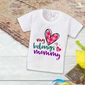 My Love Belongs to Mommy – Adorable Baby T-shirt for Mom | Cute Mother and Baby Outfit Idea | Babywish