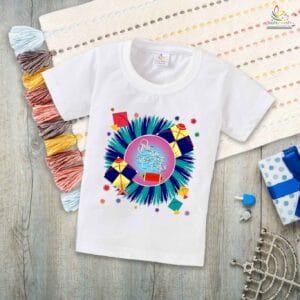 Sankranti Celebrations My First Makar Sankranti Baby T-Shirt – Cute Newborn & Infant Festival Outfit | Soft Cotton T-shirt – Babywish