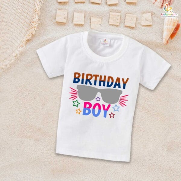 Birthday Boy T-Shirt – My First Birthday Shirt for Baby Boys | Cute 1st Birthday Outfit with Goggle Theme for Party by Babywish